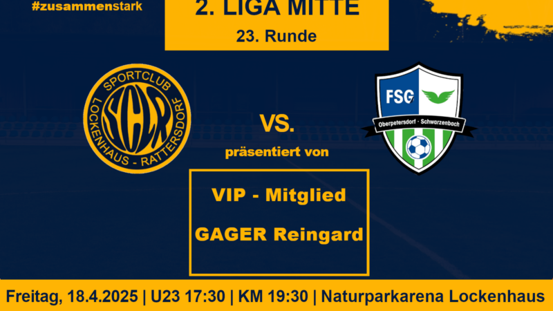 23. Runde gegen Oberpetersorf