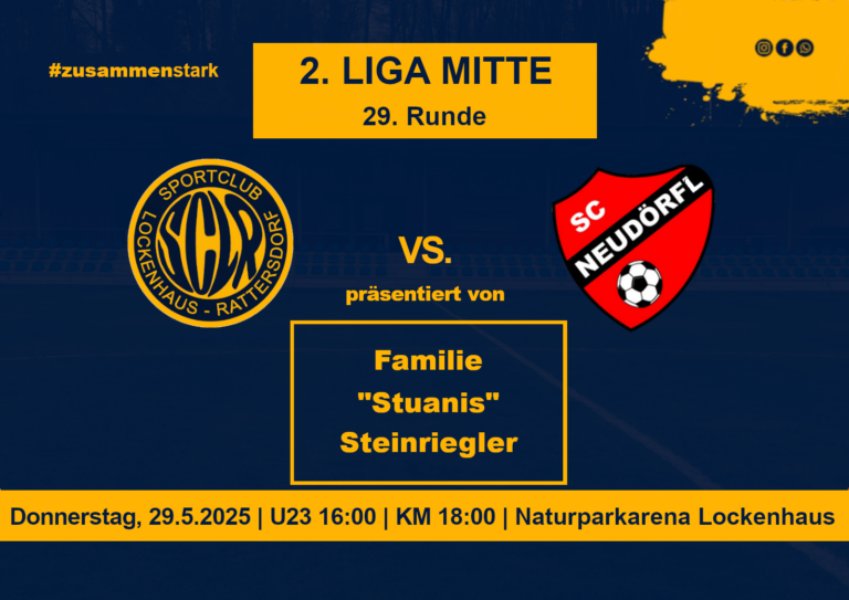 Read more about the article 29. Runde gegen SC Neudörfl